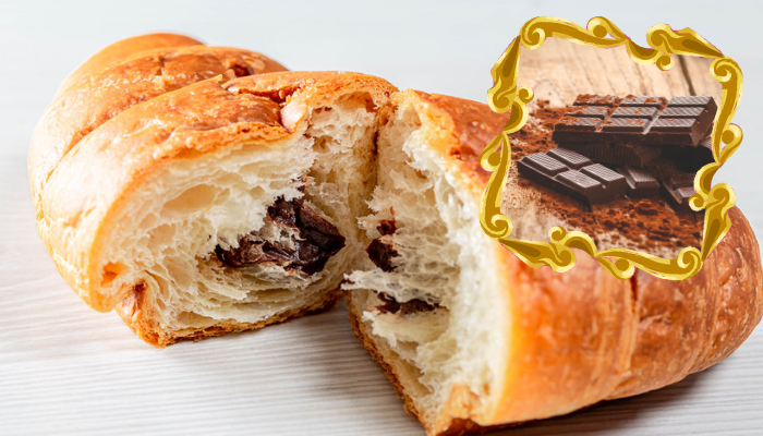 Croissant de chocolate para a Páscoa