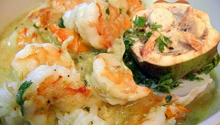 Camarão ao Coco e arroz uma receita para uma belo almoço