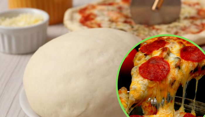 Receita de massa de pizza de liquidificador. 