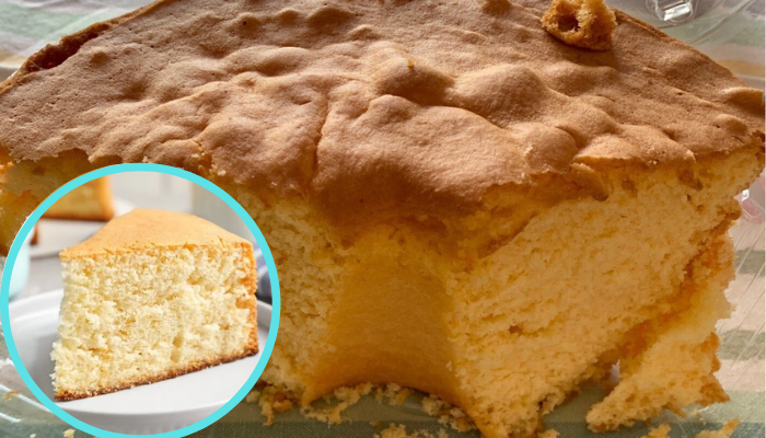 Pão-de-ló de 3 ingredientes