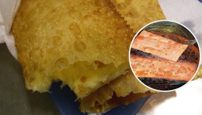 Pastel de feira frito em casa