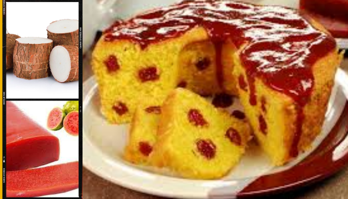 Bolo de Mandioca com Goiabada