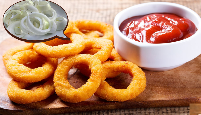 Anel de Cebola Empanada Crocante