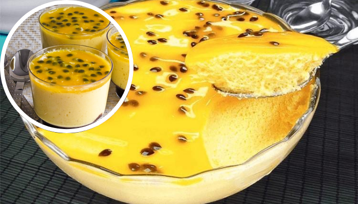 Mousse Fácil de Maracujá para uma sobremesa