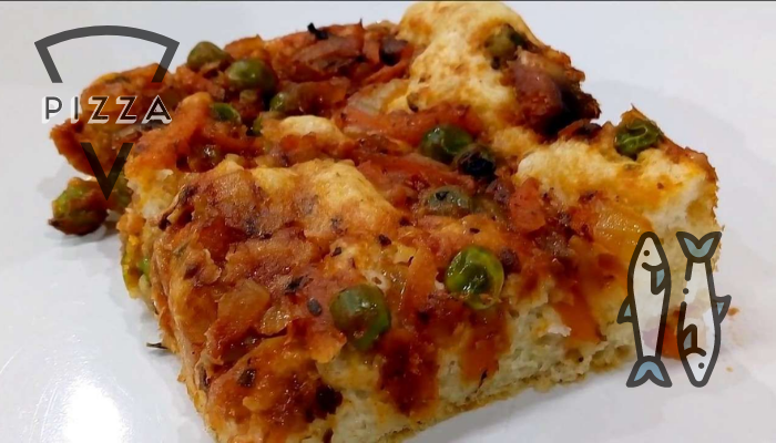 Pizza de Sardinha no liquidificador