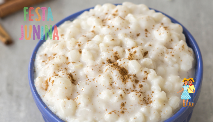 canjica cremosa com leite condensado