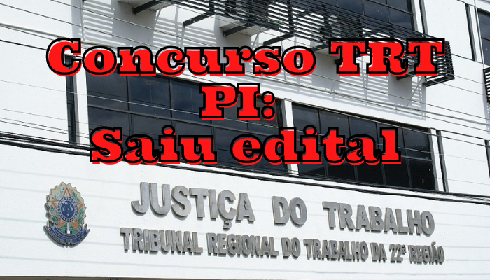 concurso TRT PI 