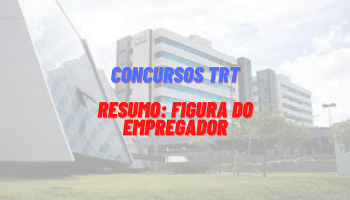 Concursos TRT: Resumo sobre a Figura do Empregador 