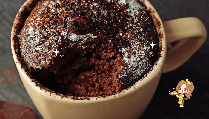bolo de caneca de chocolate 