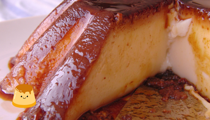 pudim de milho com calda de canela 