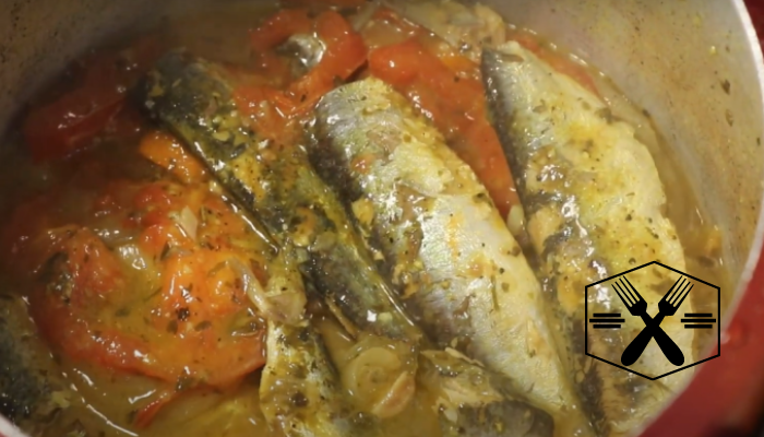 Sardinha na panela de pressão